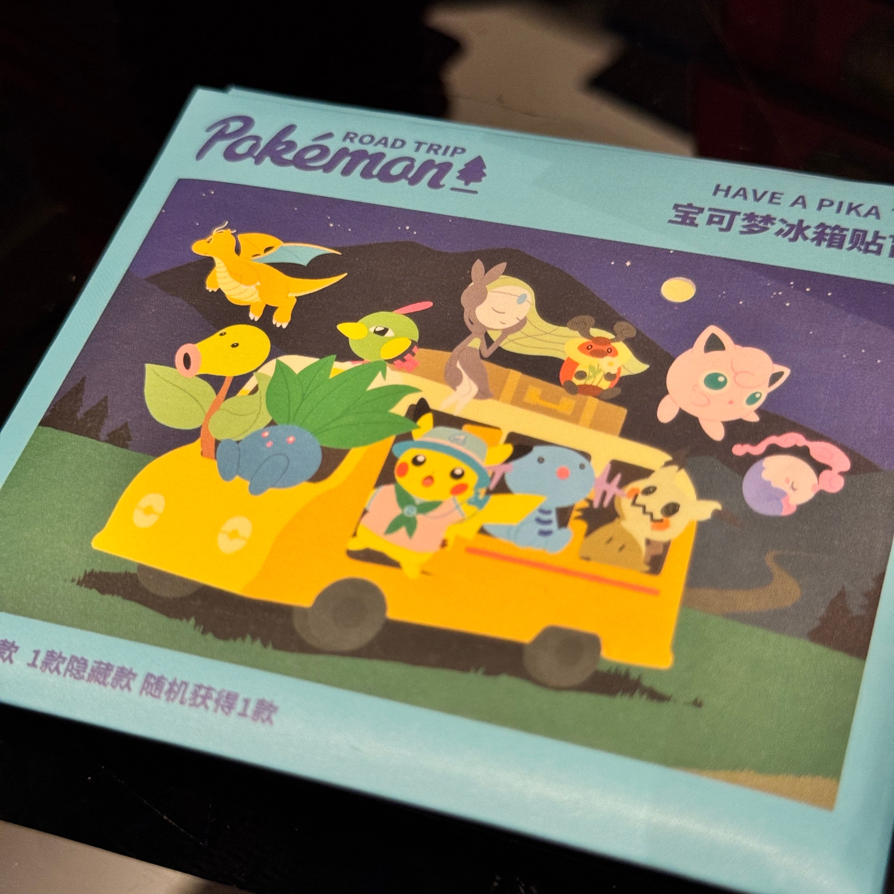 Road Trip Pokémon Magnete Mystery Esclusivo Cinese