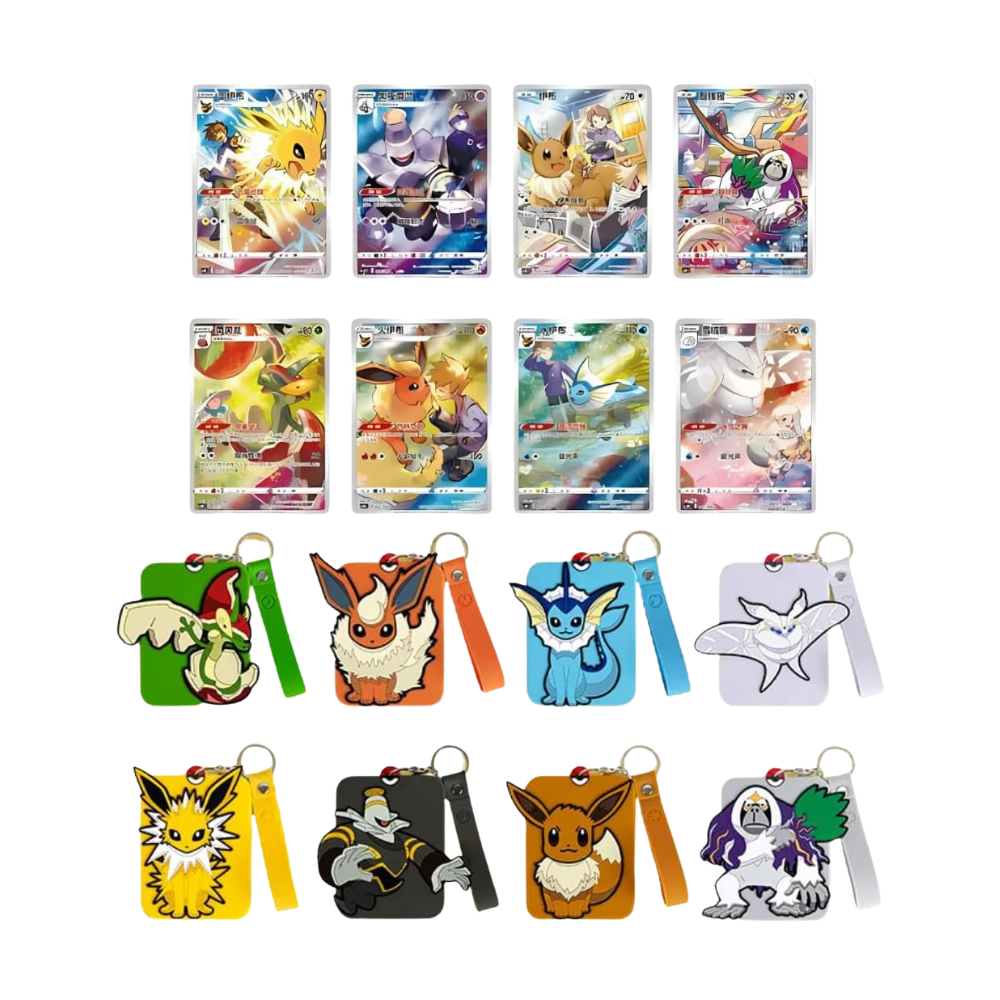 Portachiavi Blind Box Eevee + 1 Bustina Jumbo Premium Cinese