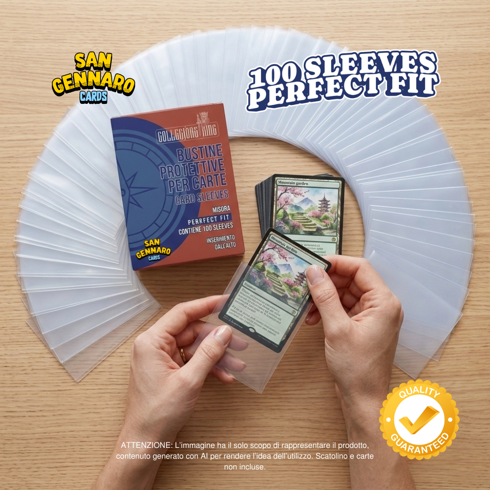100 Sleeves Protezioni Carte Collezionabili Collectors King