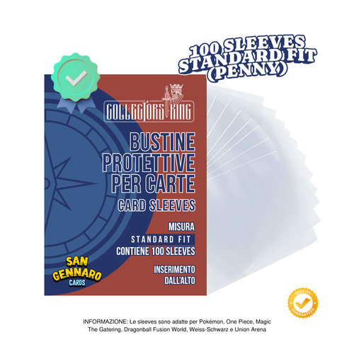 100 Sleeves Protezioni Carte Collezionabili Collectors King