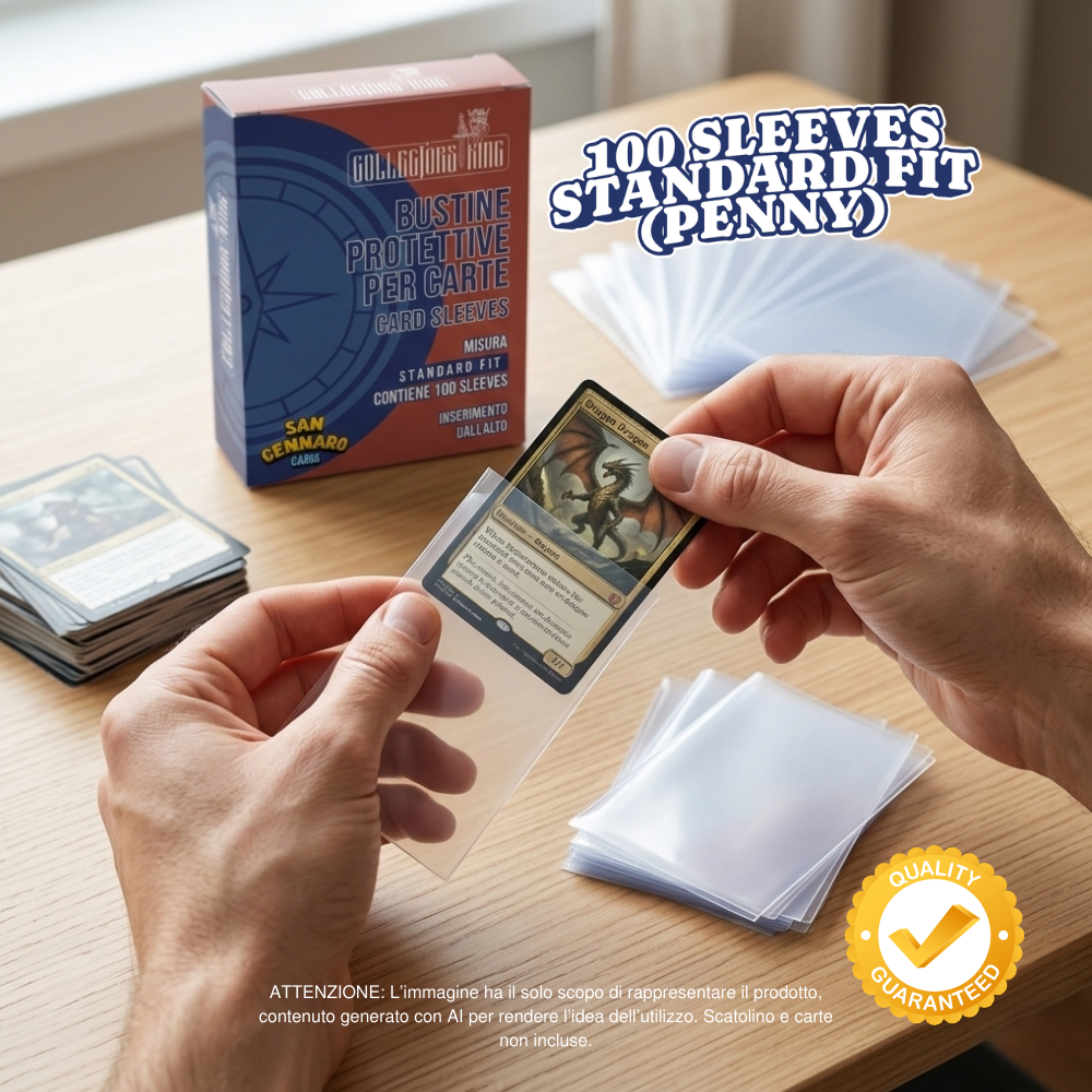 100 Sleeves Protezioni Carte Collezionabili Collectors King
