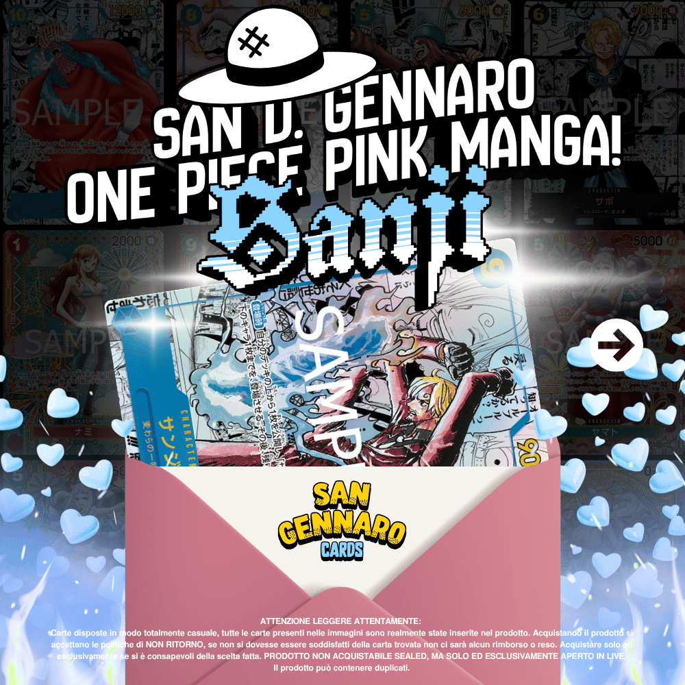 One Piece SANJI Pack 1 Carta in Giapponese [San D. Gennaro's Treasure]
