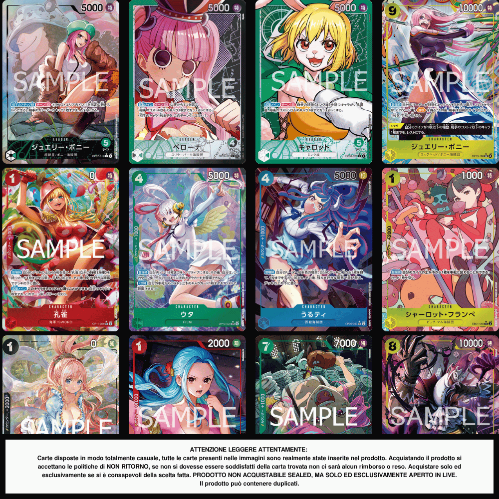 One Piece TEACH Pack 1 Carta in Giapponese [San D. Gennaro's Treasure]