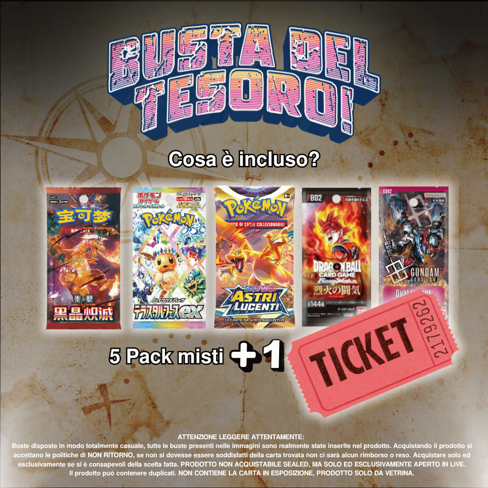 Busta del Tesoro 5 Pack + 1 Ticket