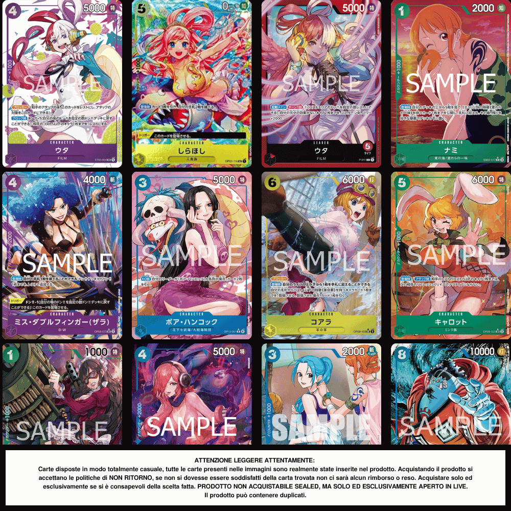 One Piece TEACH Pack 1 Carta in Giapponese [San D. Gennaro's Treasure]