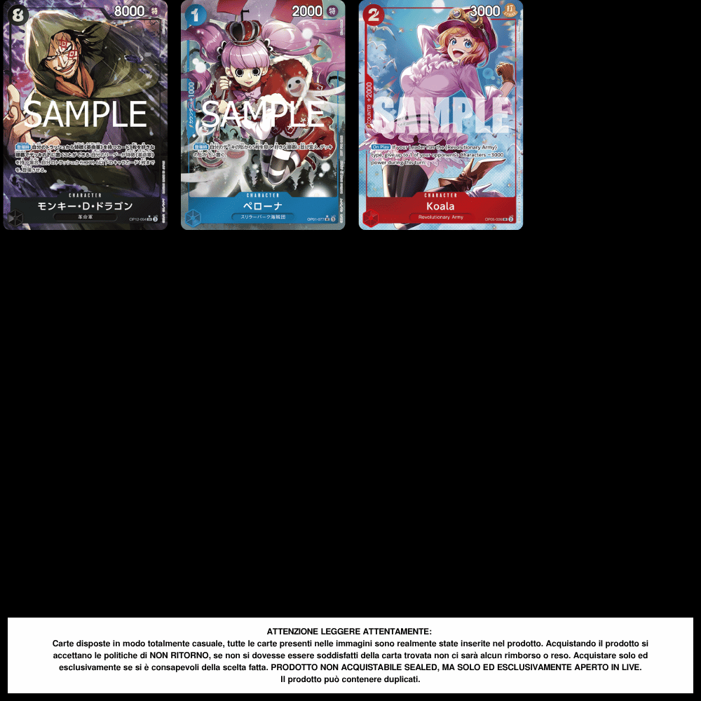 One Piece TEACH Pack 1 Carta in Giapponese [San D. Gennaro's Treasure]