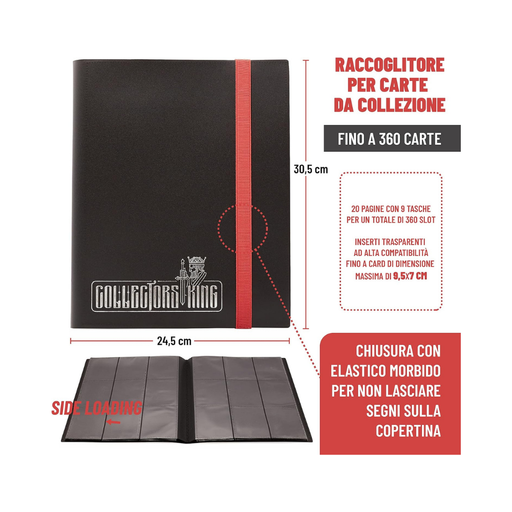 Album 9 Tasche 360 Carte Collectors King