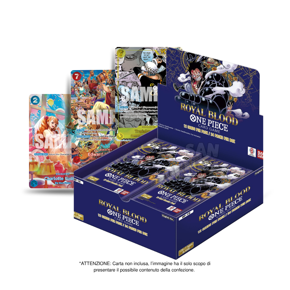 Box da 24 Bustine One Piece OP10 Royal Blood in Inglese