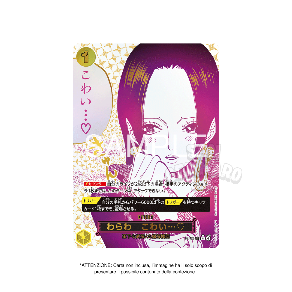 Box da 24 Bustine One Piece OP-14 The Azure Sea's Seven in Giapponese