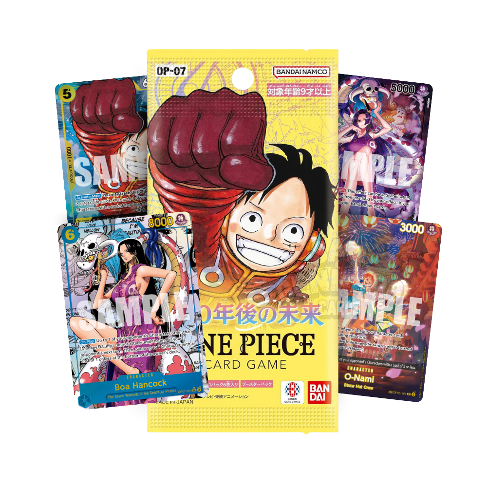 3 Bustine One Piece OP-07 500 Years in the Future in Giapponese