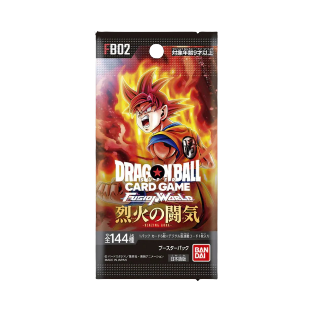 Bustina Singola FB02 Dragonball Fusion World Blazing Aura in Giapponese