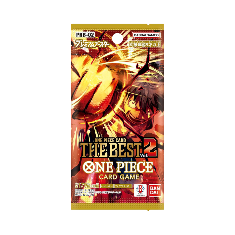 Bustina Singola PRB02 One Piece Card The Best Volume 2 in Giapponese