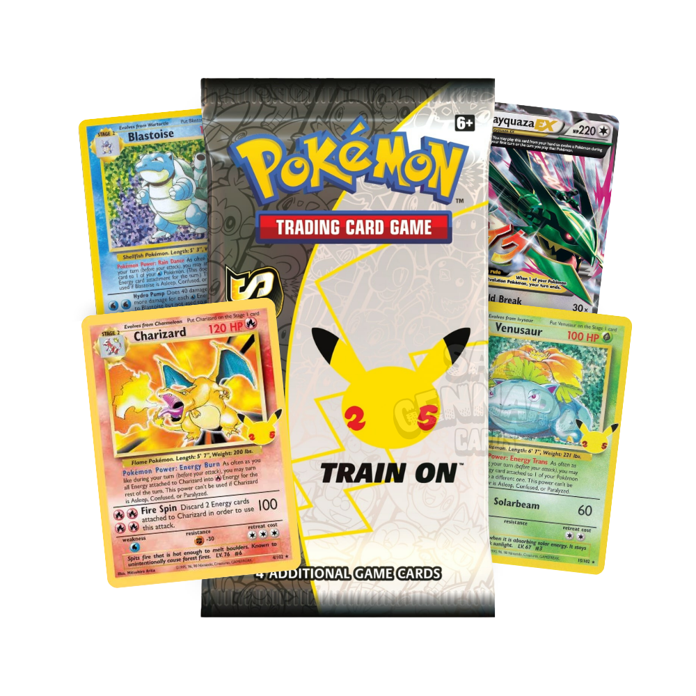 Bustina Singola Pokémon Gran Festa 4 Carte 25° Anniversario