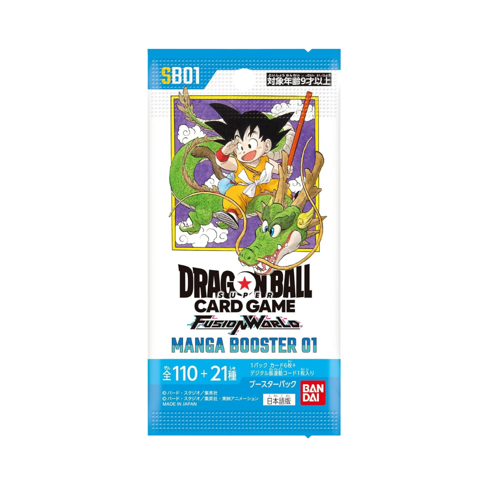 Bustina Singola SB01 Dragonball Manga Booster in Giapponese