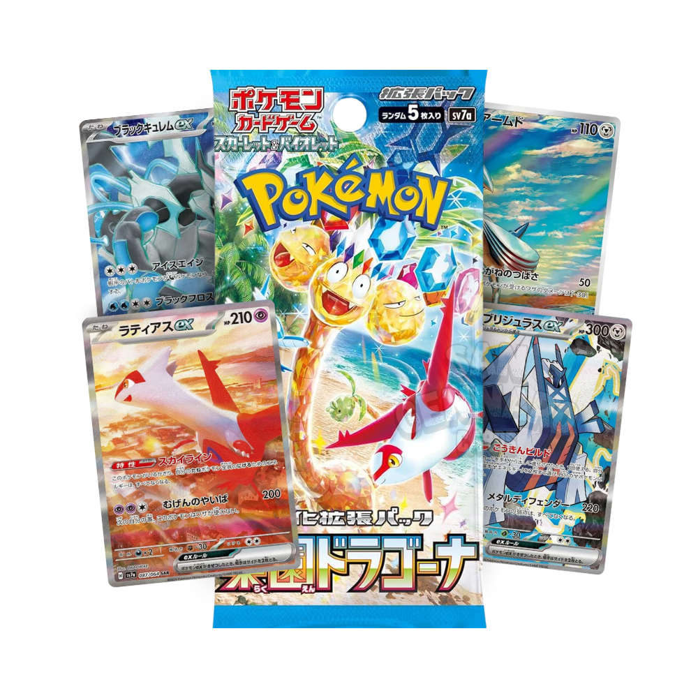 Bustina Singola Paradise Dragona sv7a 5 Carte in Giapponese
