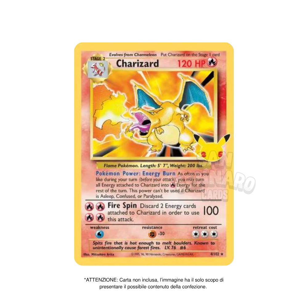 Bustina Singola Pokémon Gran Festa 4 Carte 25° Anniversario
