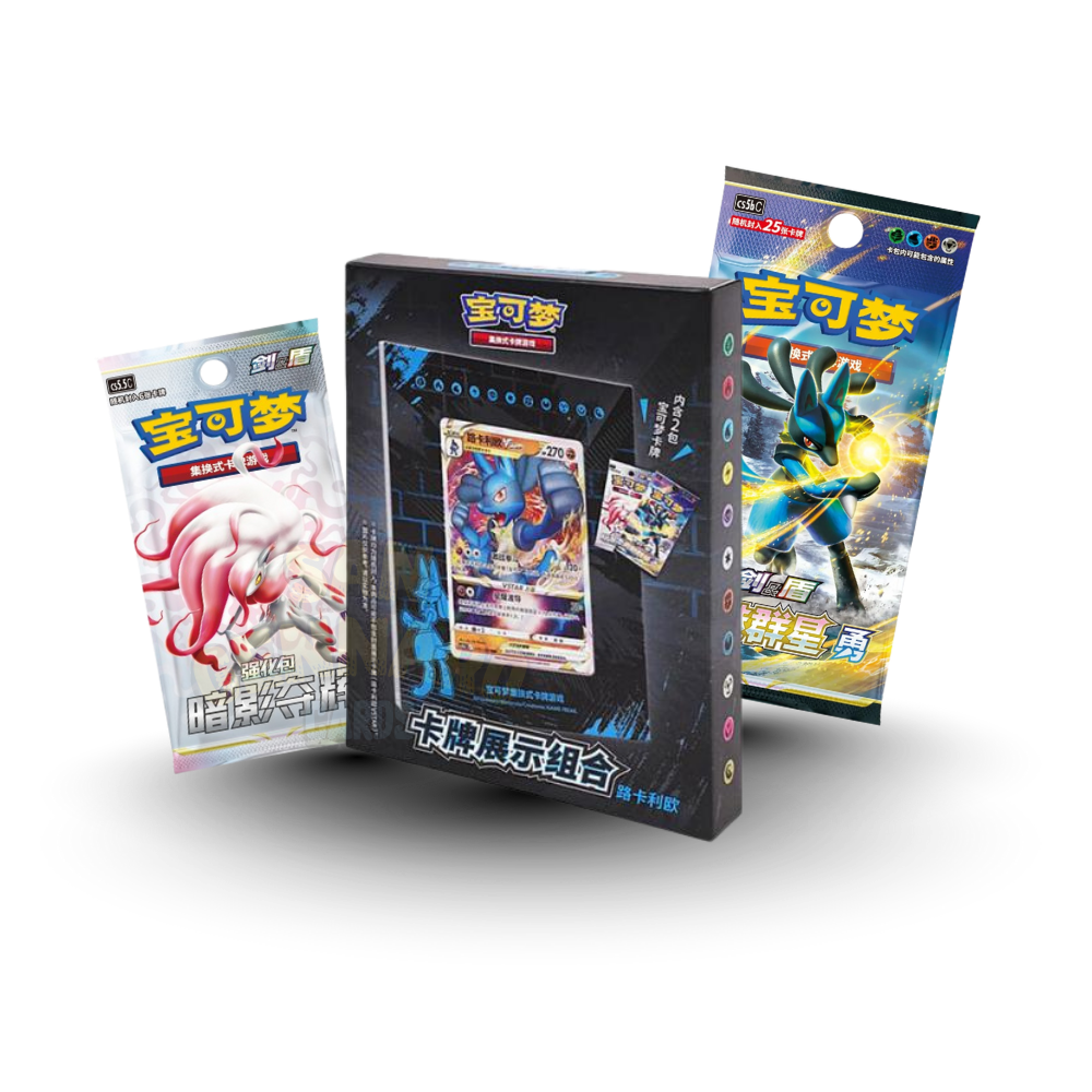 Cornice Lucario con Pack Jumbo e Slim in Cinese 31 Carte
