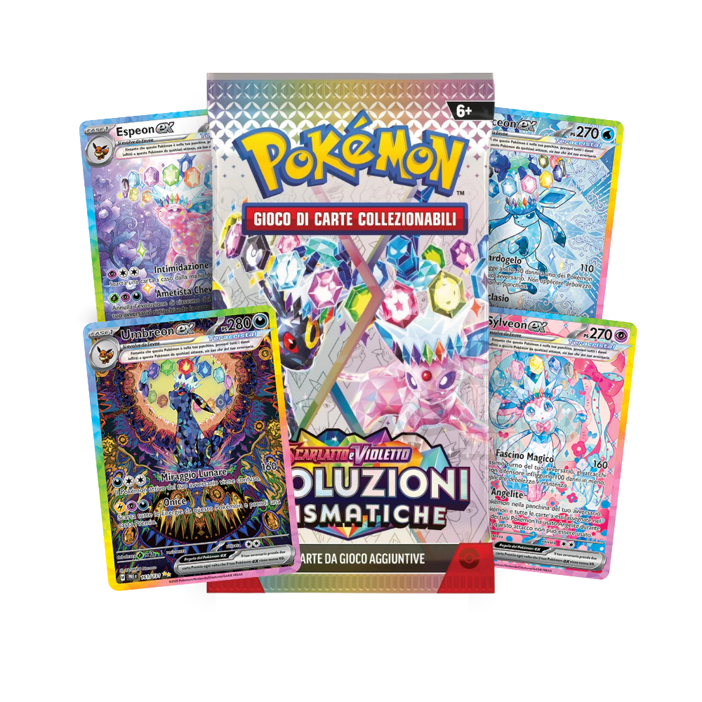 Evoluzioni Prismatiche Bustina Singola Pokémon 10 Carte in Italiano