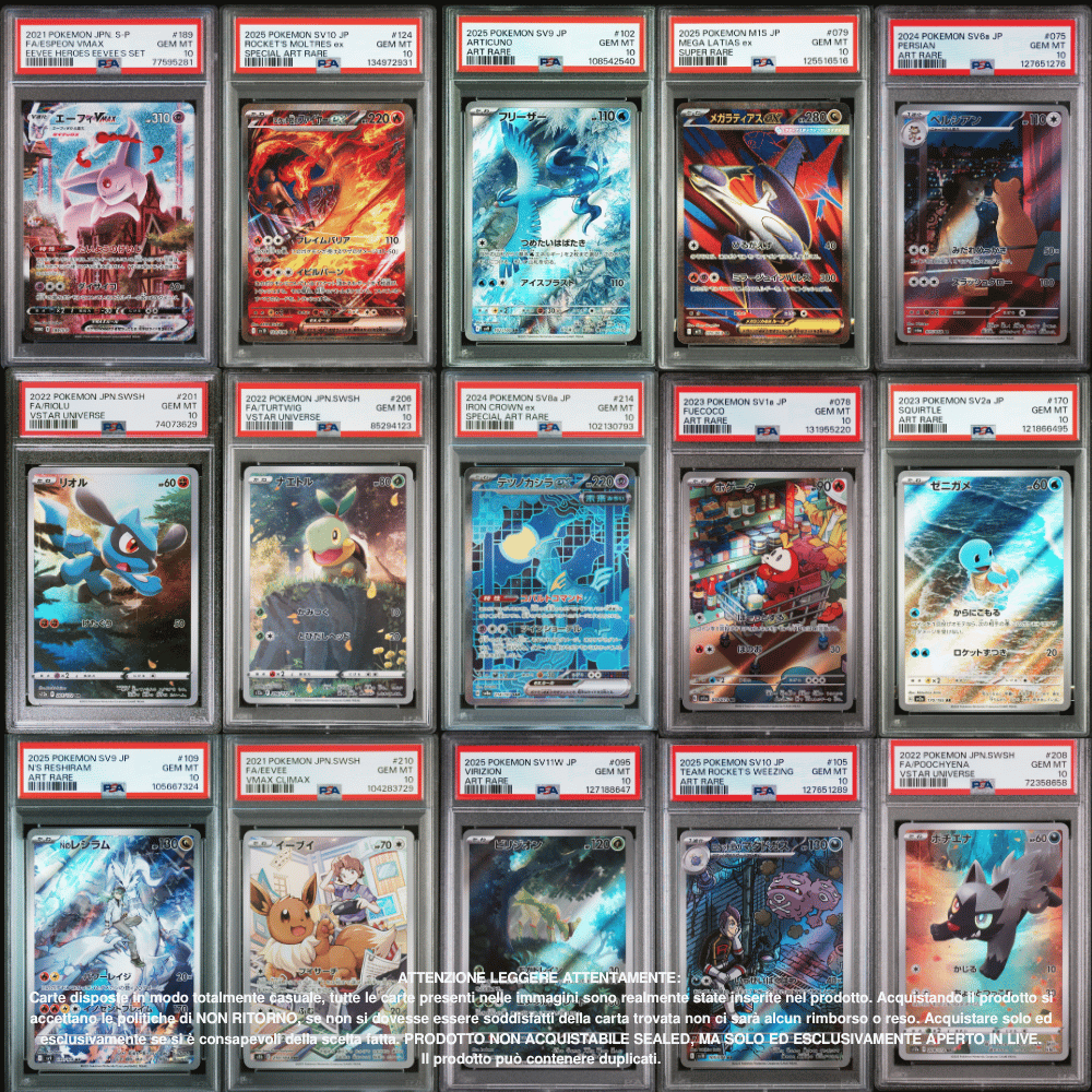 Pokémon PSA10 Pack 1 Carta in Giapponese [SanGennaro's Rare Candy v2]