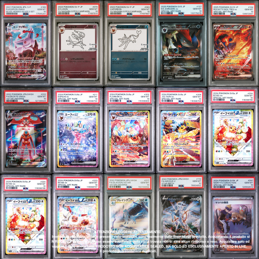 Pokémon PSA10 Pack 1 Carta in Giapponese, Italiano [SanGennaro's Rare Candy v2]