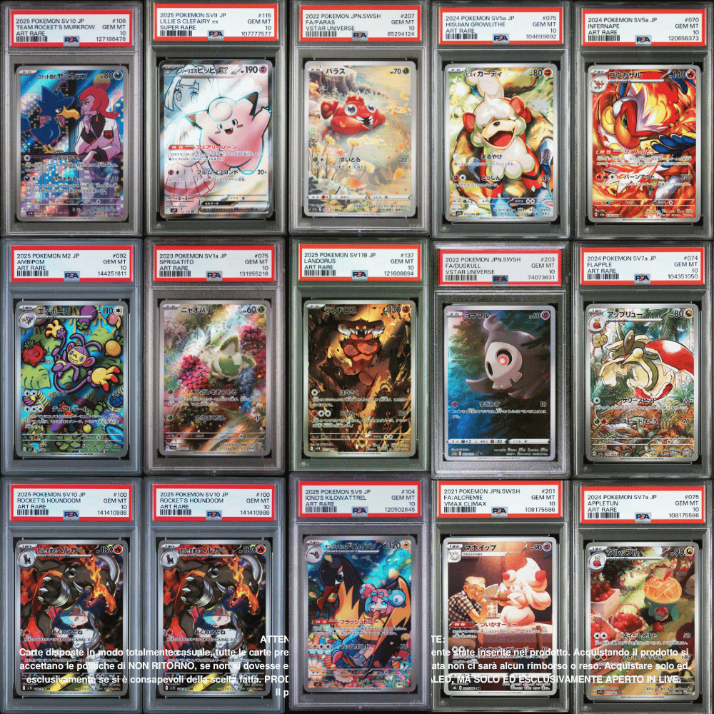 Pokémon PSA10 Pack 1 Carta in Giapponese [SanGennaro's Rare Candy v2]