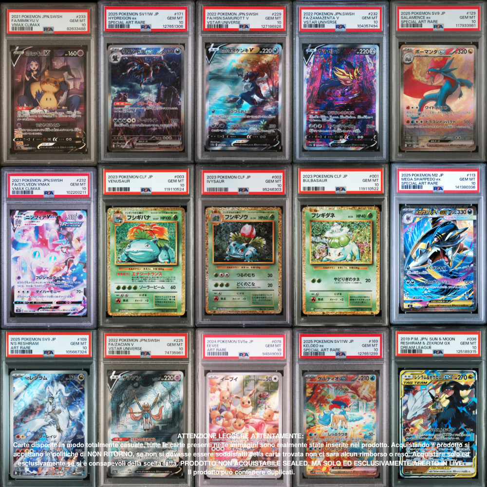 Pokémon PSA10 Pack 1 Carta in Giapponese, Italiano [SanGennaro's Rare Candy v2]