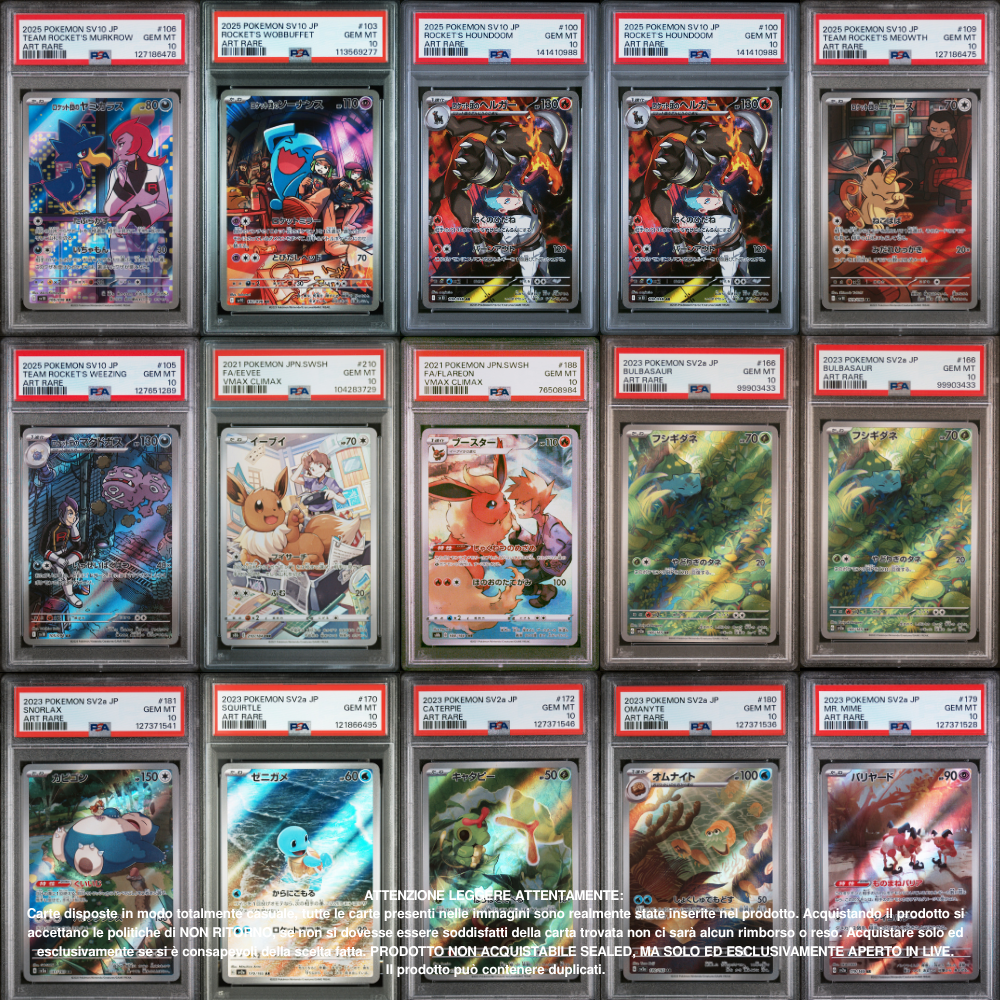 Pokémon PSA10 Pack 1 Carta in Giapponese, Italiano [SanGennaro's Rare Candy v2]