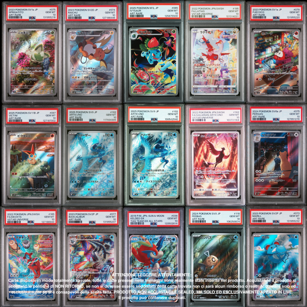 Pokémon PSA10 Pack 1 Carta in Giapponese, Italiano [SanGennaro's Rare Candy v2]