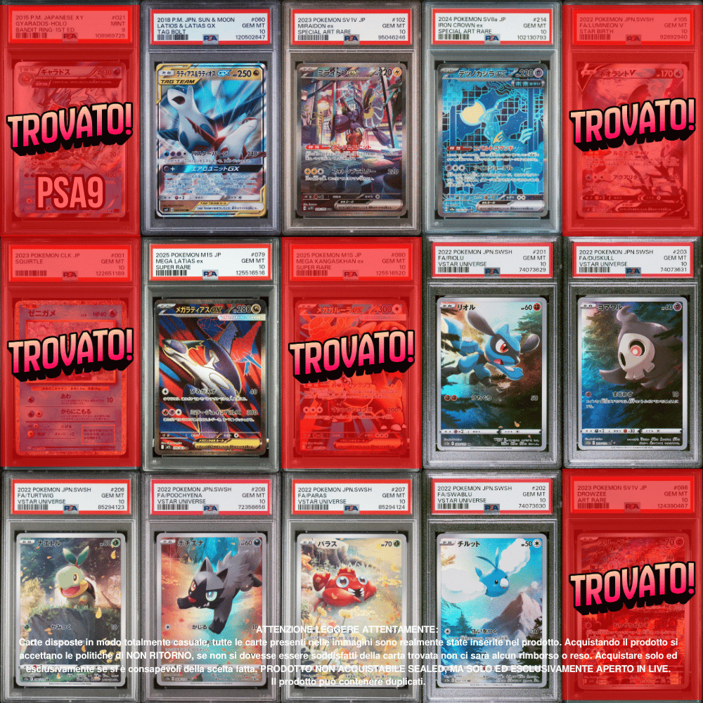 Pokémon PSA10 Pack 1 Carta in Giapponese, Italiano [SanGennaro's Rare Candy v2]