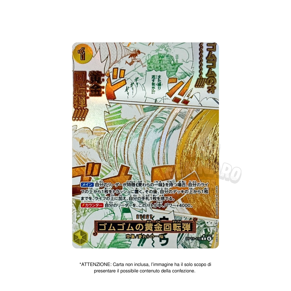 3 Bustine One Piece OP15 Adventure on Kami’s Island in Giapponese