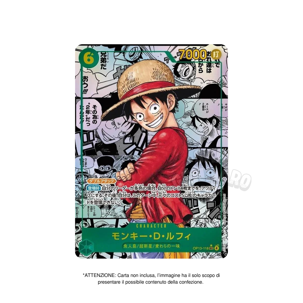 3 Bustine One Piece OP-13 Carrying on His Will in Giapponese