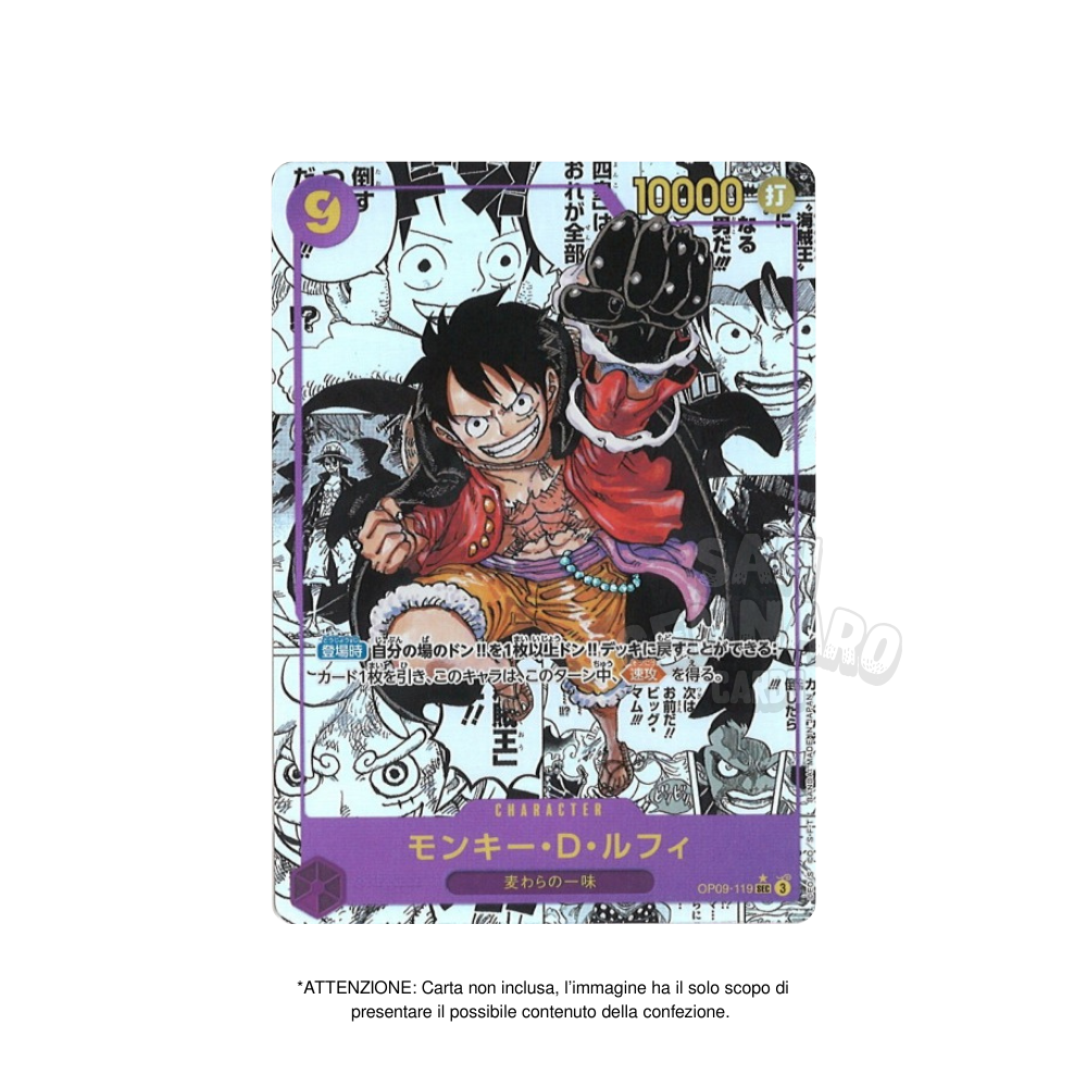 3 Bustine One Piece OP-09 Emperors in the New World in Giapponese