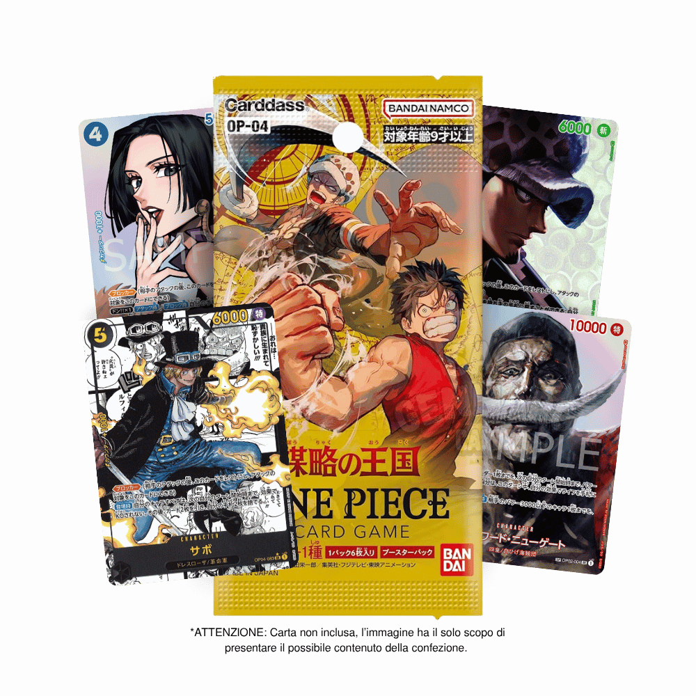 Box da 24 Bustine One Piece OP04 Kingdoms of Intrigue in Giapponese