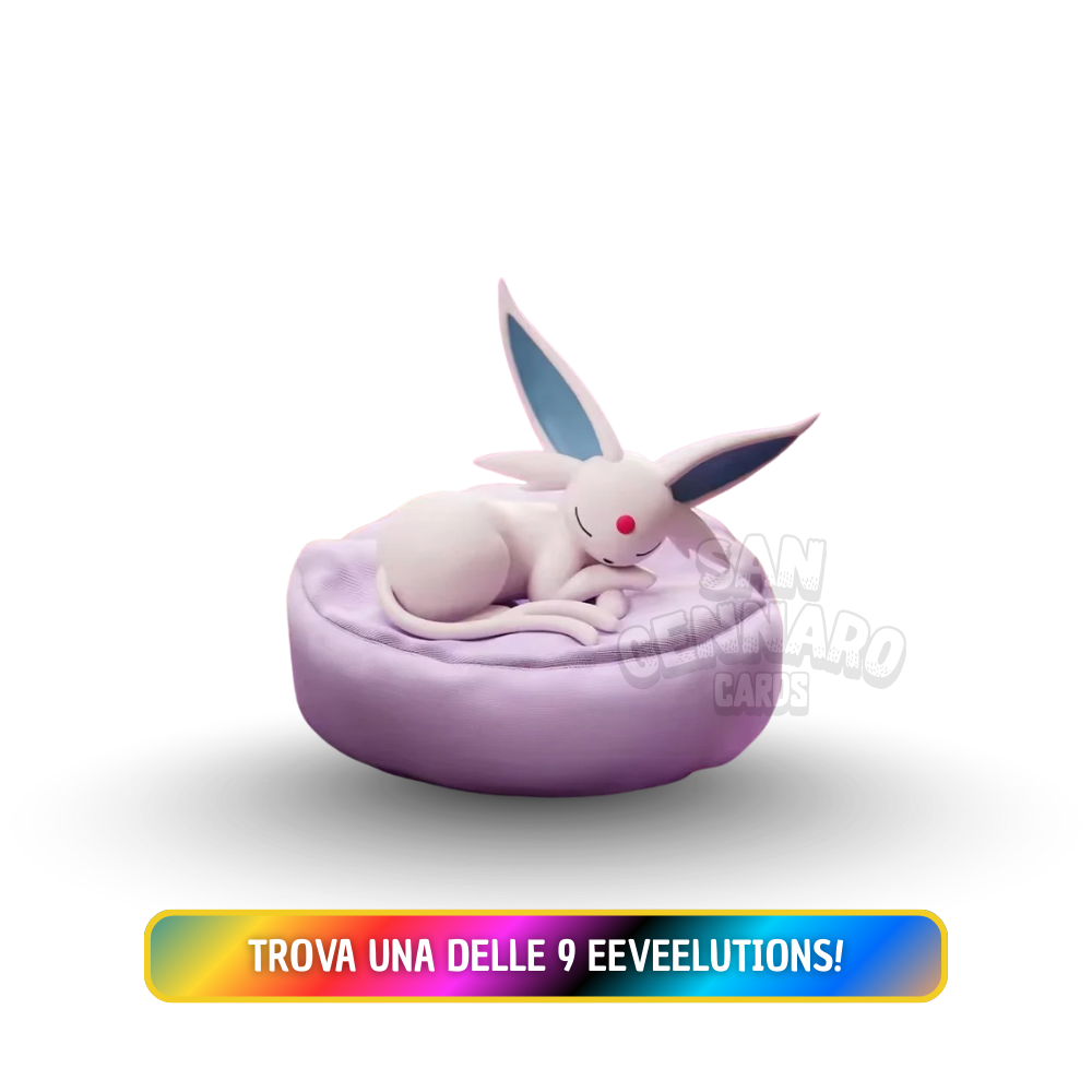 Pokémon Eeveelutions Sleeping Pose Blind con Cuscino