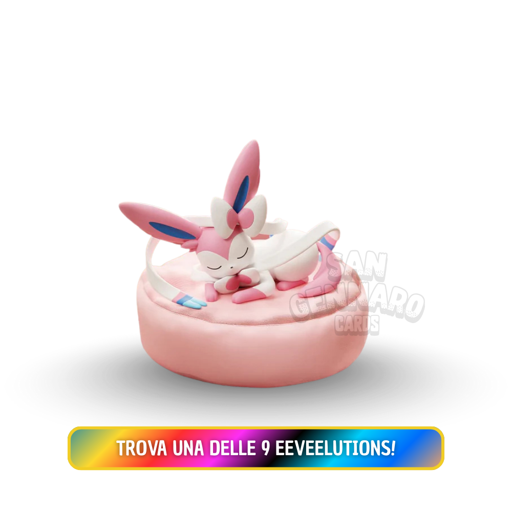 Pokémon Eeveelutions Sleeping Pose Blind con Cuscino