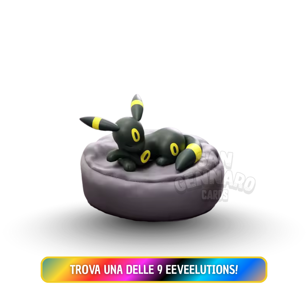 Pokémon Eeveelutions Sleeping Pose Blind con Cuscino