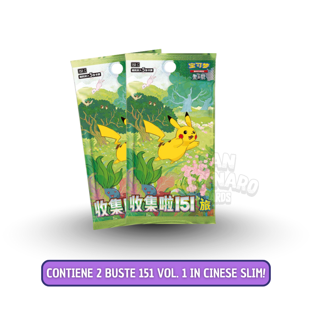 Figure Pokémon 151 Blind Box in Cinese 10 Carte