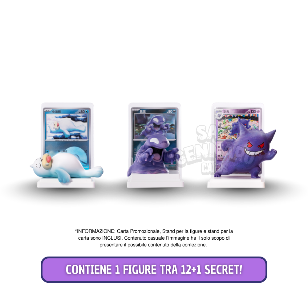 Figure Pokémon 151 Blind Box in Cinese 10 Carte