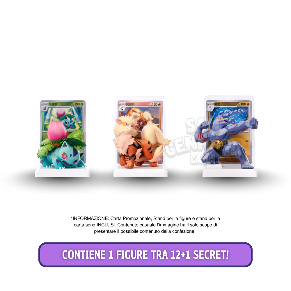 Figure Pokémon 151 Blind Box in Cinese 10 Carte