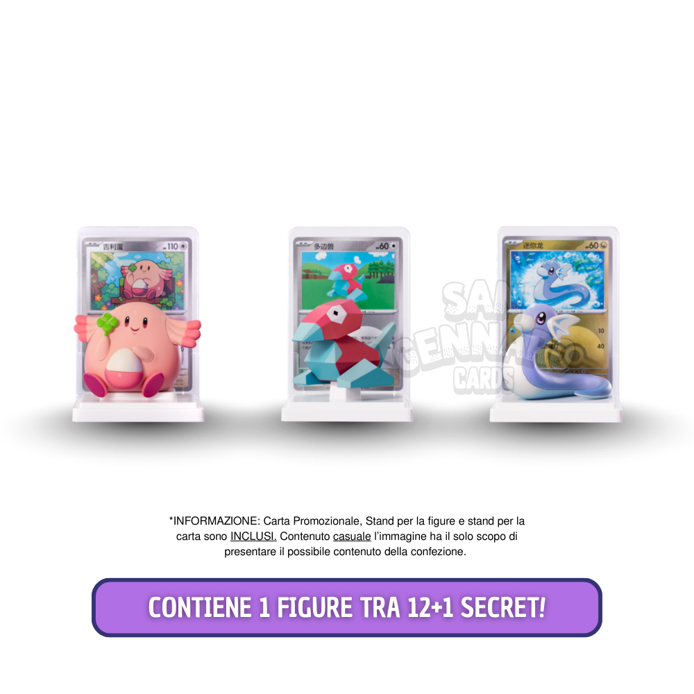 Figure Pokémon 151 Blind Box in Cinese 10 Carte