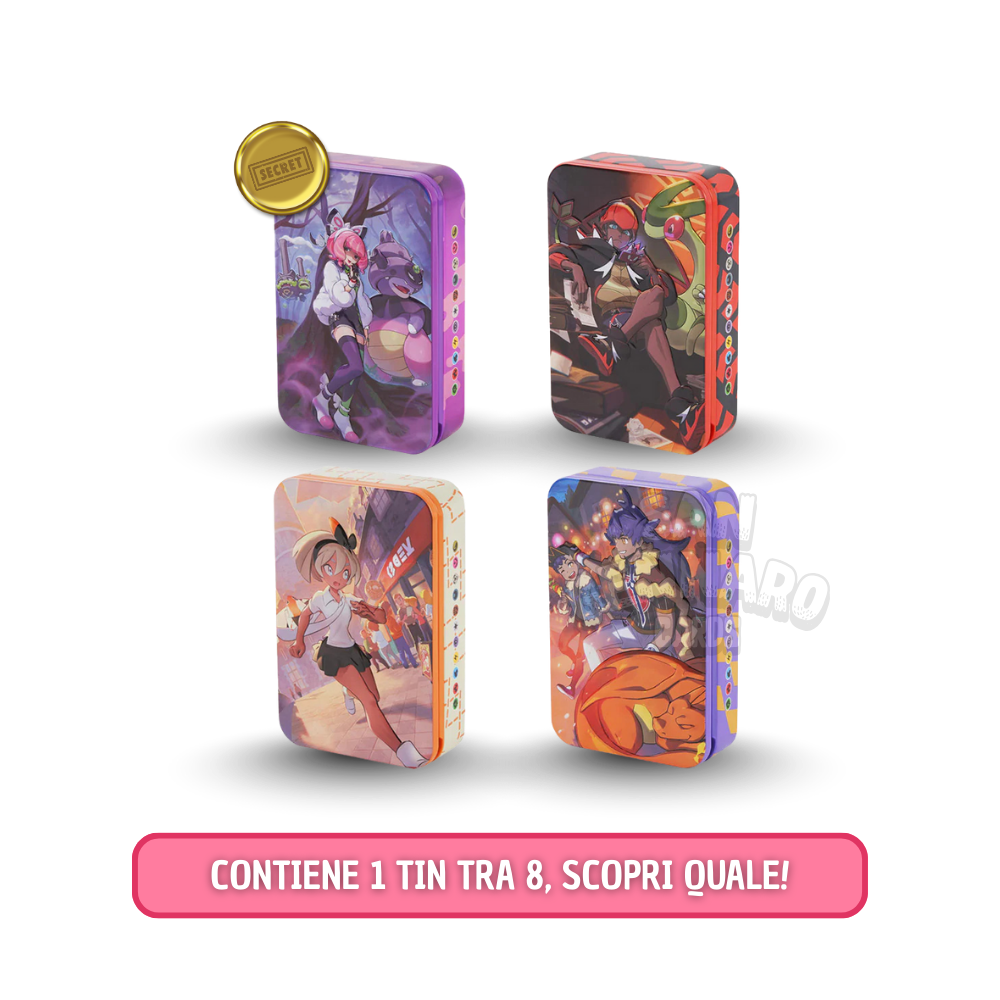 Pokémon Trainer Tin Set Cinese 16 Carte
