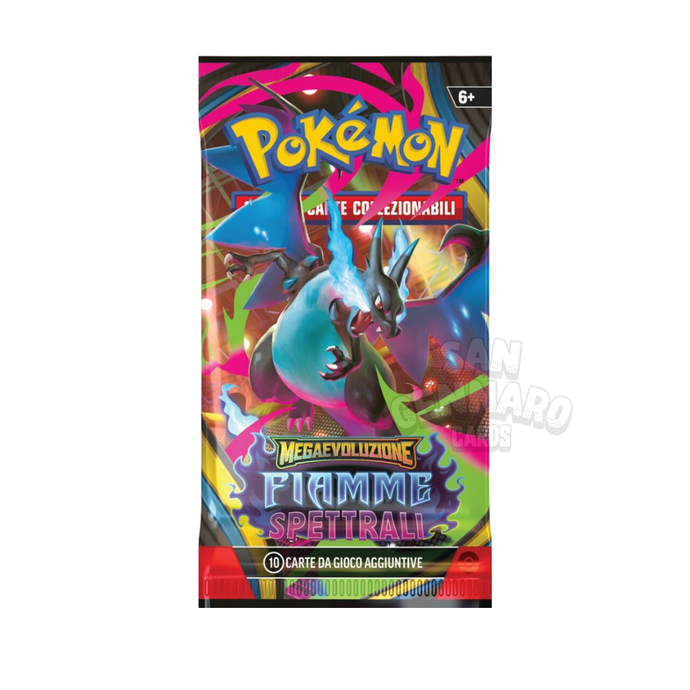 Fiamme Spettrali Bustina Singola Pokémon 10 Carte in Italiano