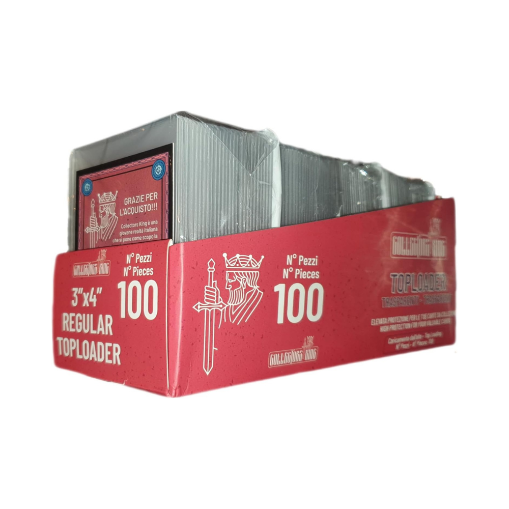 25 Toploader Rigidi Per Carte Collectors King