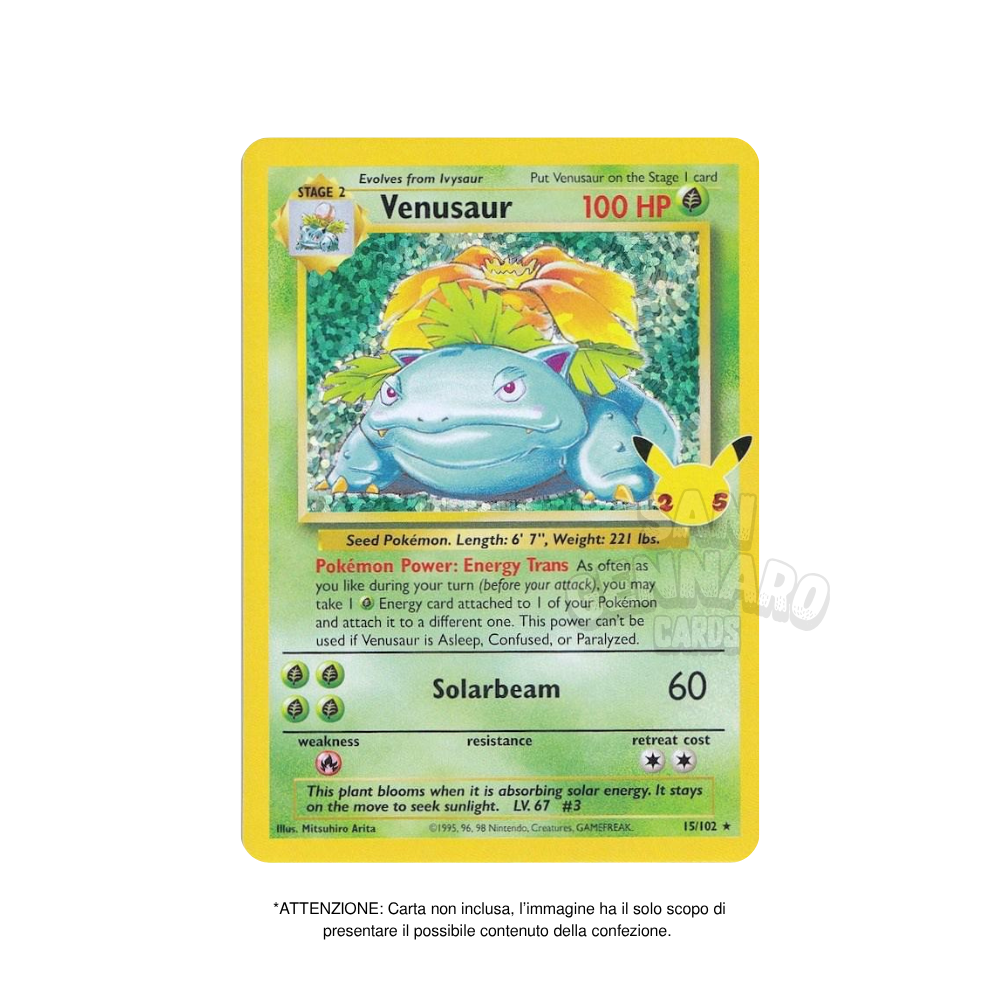 Bustina Singola Pokémon Gran Festa 4 Carte 25° Anniversario