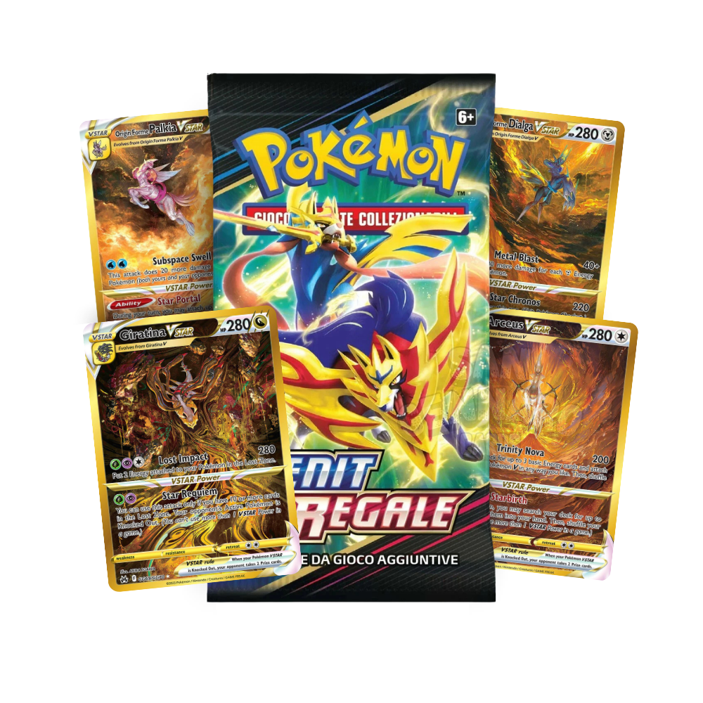 Zenit Regale Bustina Singola Pokémon 10 Carte in Italiano